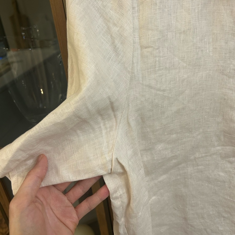 100% Linen Blouse Women - Picture 5 of 8